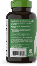 <{%360IMAGE2_15418%}>Nature's Way® | Evening Primrose Cold-Pressed Oil - left side of pack
