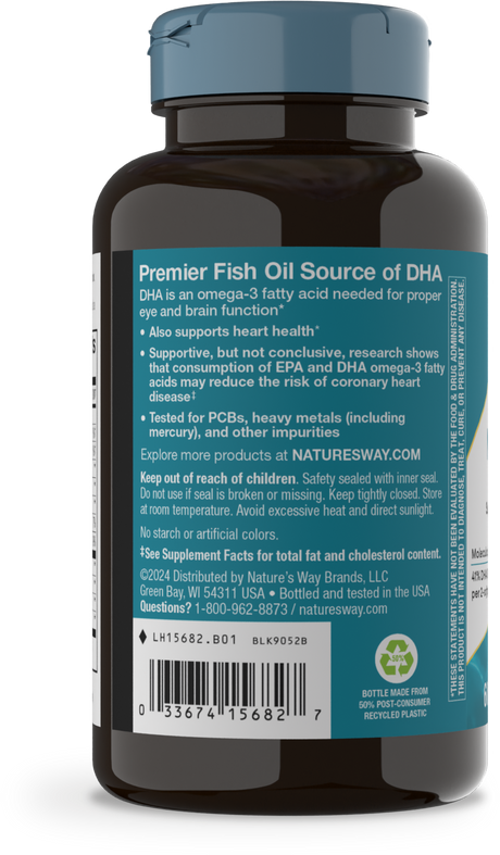 <{%360IMAGE2_15682%}>Nature's Way® | Mega-DHA Premium Fish Oil - left side of pack