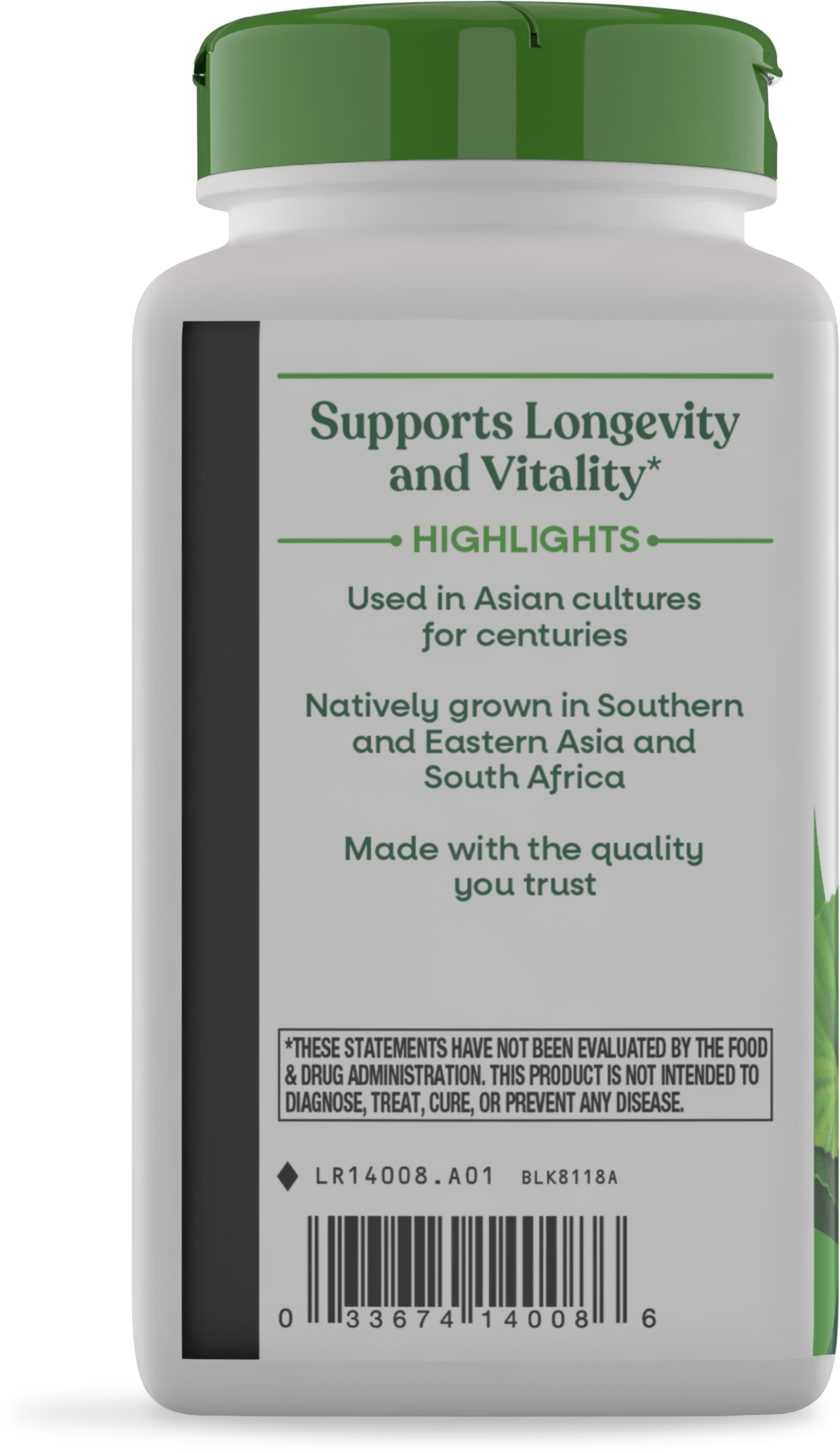 <{%360IMAGE2_14008%}>Nature's Way® | Gotu Kola Herb - left side of pack