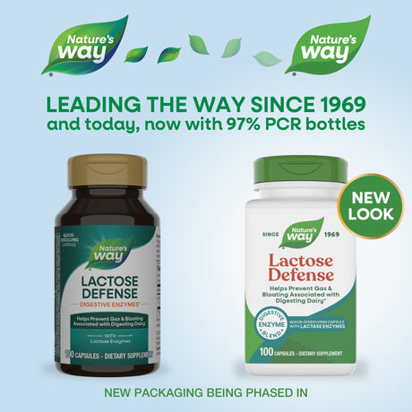 <{%MAIN1_47110%}>Nature's Way® | Lactose Defense - package updates old to new