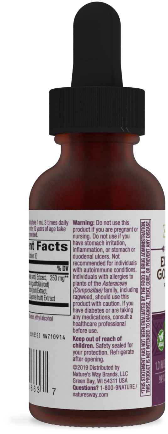 <{%360IMAGE2_14663%}>Nature's Way® | Echinacea Goldenseal Drops - left side of pack