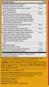 <{%360IMAGE5_15686%}>Nature's Way® | Alive! Women's Ultra Multivitamin - back of pack