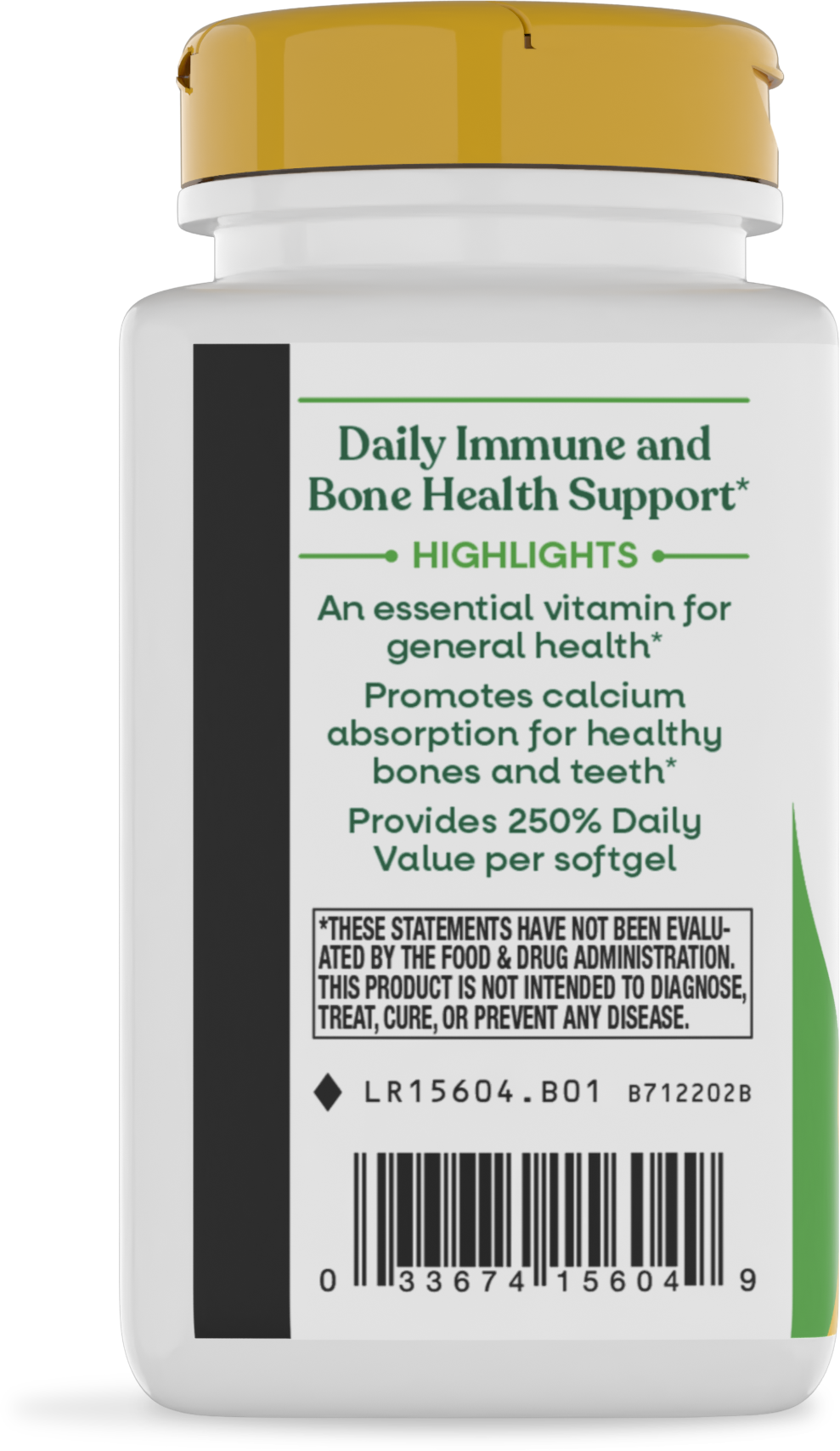 <{%360IMAGE2_15604%}>Nature's Way® | Vitamin D3 - left side of pack