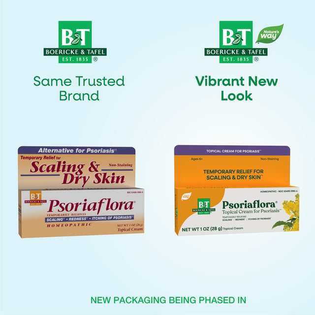 <{%MAIN1_21850990%}>Nature's Way® | Psoriaflora Psoriasis Cream - package updates old to new