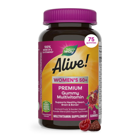 <{%MAIN7_15899%}>Nature's Way® | Alive! Premium Women's 50+ Gummy Multivitamin