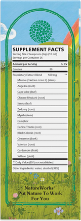 <{%360IMAGE9_10030250%}>Nature's Way® | NatureWorks Swedish Bitters - back of pack