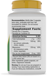 <{%360IMAGE5_41411%}>Nature's Way® | Calcium-Magnesium-Zinc - right side of pack