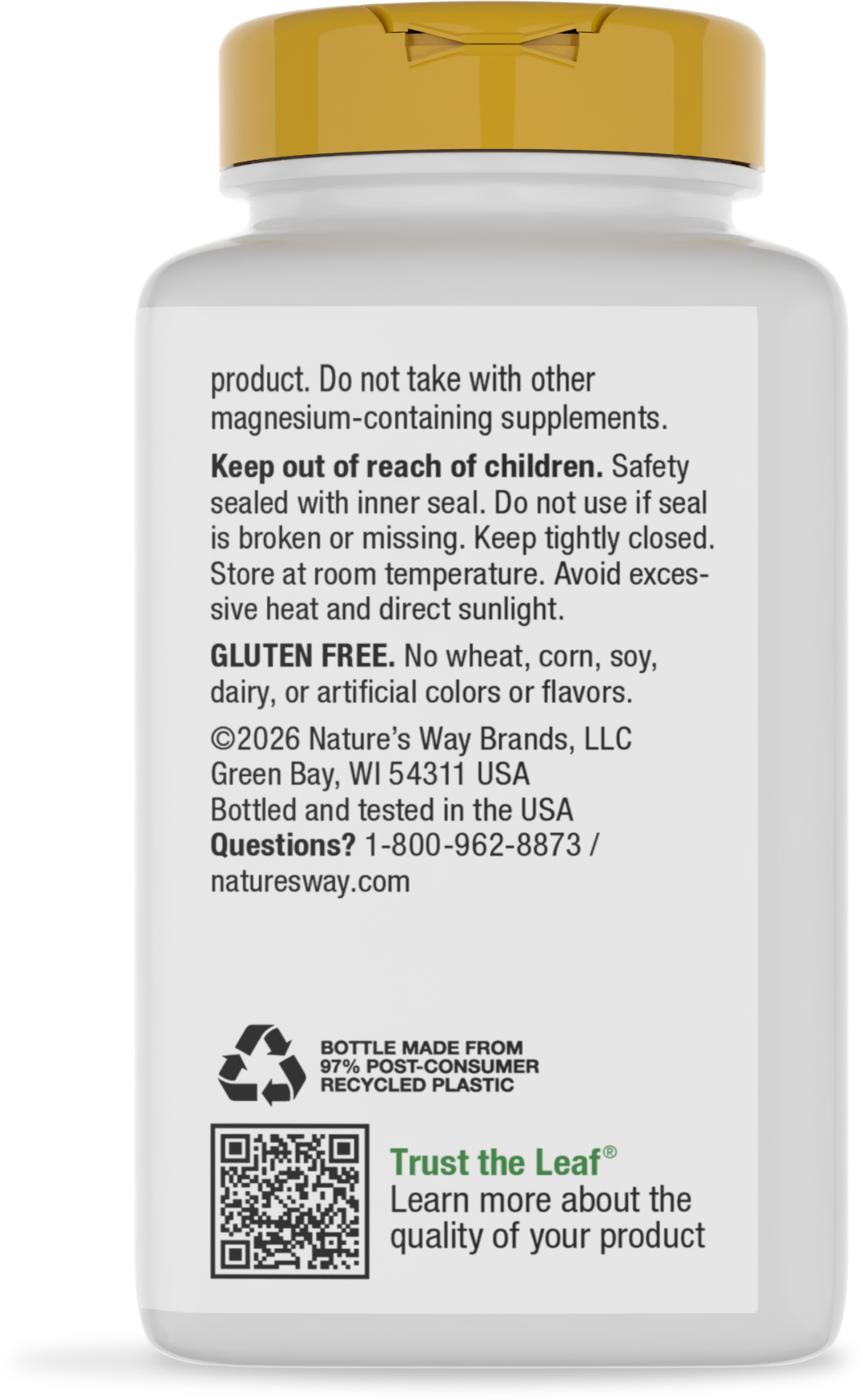 <{%360IMAGE3_41311%}>Nature's Way® | Calcium & Magnesium Mineral Complex - back of pack