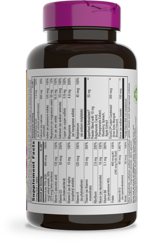 <{%360IMAGE8_14210%}>Nature's Way® | Alive! Women's 50+ Complete Multivitamin - right side of pack