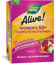 <{%PRIMARY_13662%}>Nature's Way® | Alive! Women's 50+ Complete Multivitamin, 50 tablets