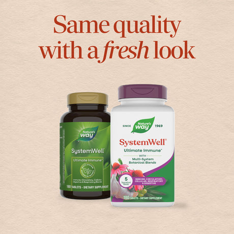<{%MAIN1_15049%}>Nature's Way® | SystemWell Ultimate Immune* - package updates old to new