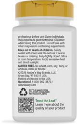 <{%360IMAGE7_41310%}>Nature's Way® | Calcium & Magnesium Mineral Complex - back of pack
