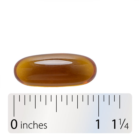 <{%360IMAGE4_16276%}>Nature's Way® | Pumpkin Seed Oil - Softgel and ruler
