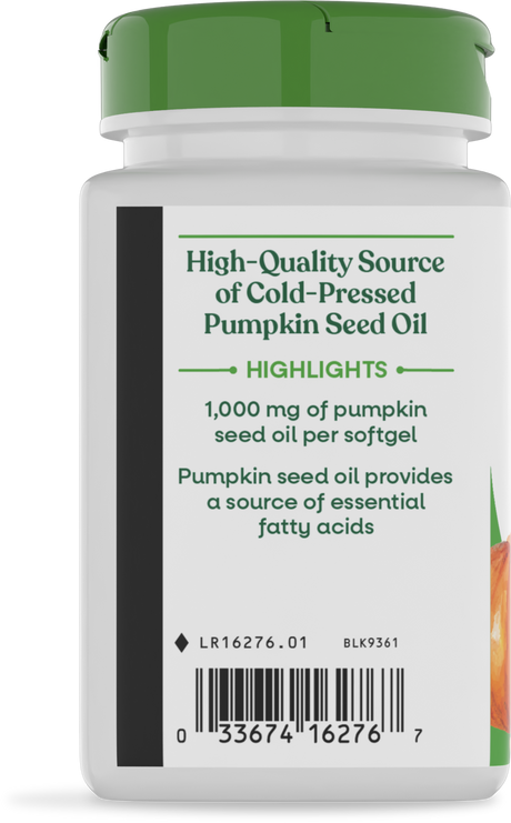 <{%360IMAGE2_16276%}>Nature's Way® | Pumpkin Seed Oil - left side of pack