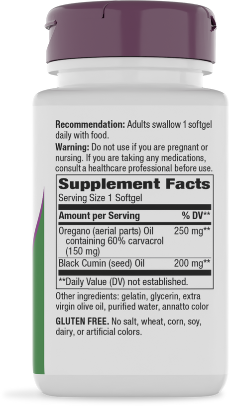 <{%360IMAGE1_16277%}>Nature's Way® | Oregano Oil Extra Strength - right side of pack