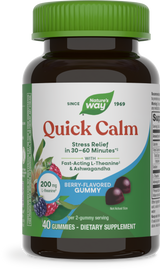<{%PRIMARY_14632%}>Nature's Way® | Quick Calm Gummy, 40 gummies, Mixed Berry