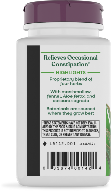 <{%360IMAGE2_142%}>Nature's Way® | Aloe MAXLAX Premium Blend - left side of pack