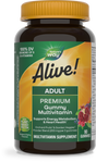<{%PRIMARY_15817%}>Nature's Way® | Alive! Adult Premium Gummy Multivitamin, 90 gummies, Cherry & Grape