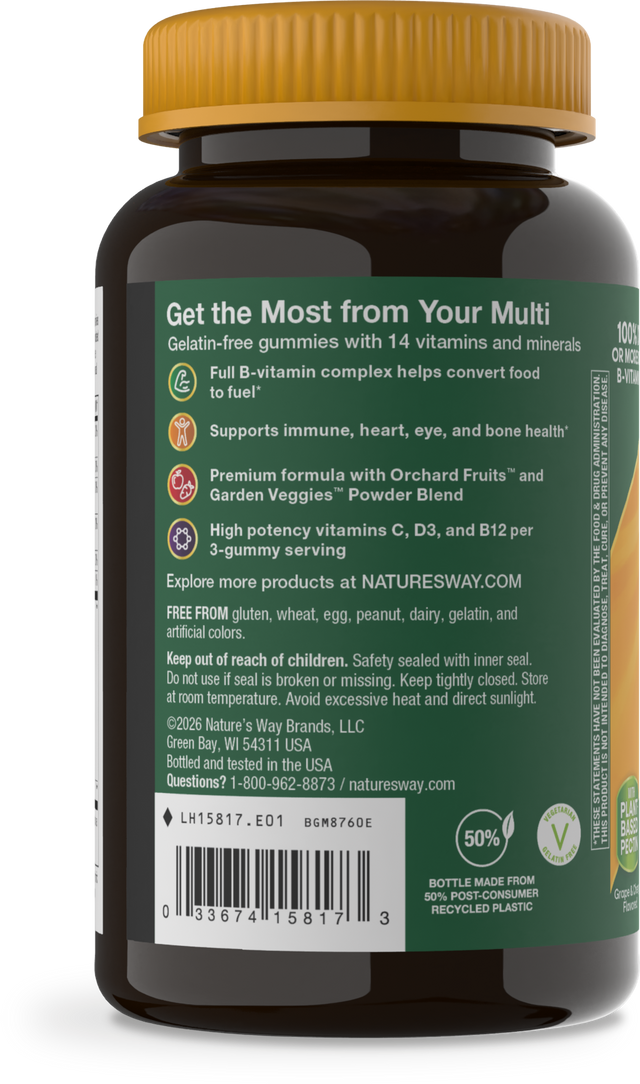 <{%360IMAGE2_15817%}>Nature's Way® | Alive! Adult Premium Gummy Multivitamin - left side of pack