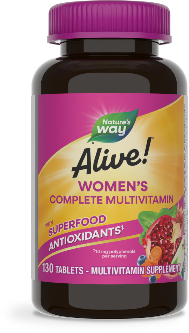 <{%PRIMARY_13710%}>Nature's Way® | Alive! Women's Complete Multivitamin, 130 tablets