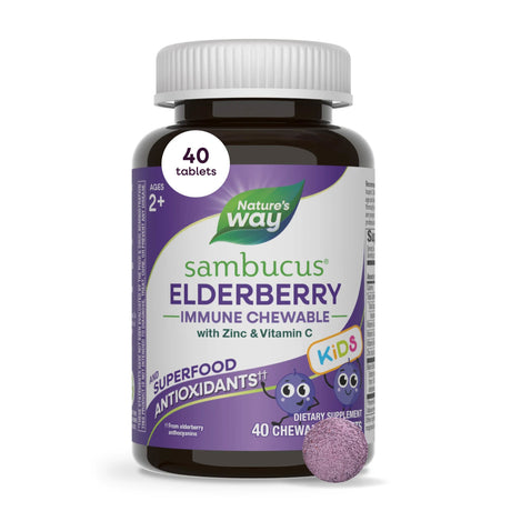 <{%MAIN7_12961%}>Nature's Way® | Sambucus Elderberry Kids Immune Chewable