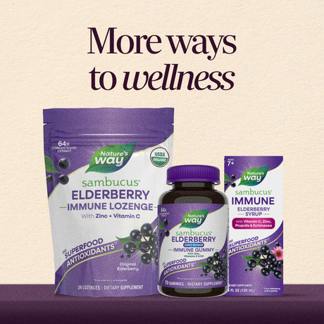 <{%MAIN6_15797%}>Nature's Way® | Sambucus Organic Traditional Elderberry Immune Syrup for Kids