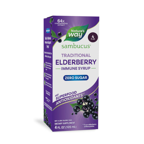 <{%MAIN7_6971%}>Nature's Way® | Sambucus Zero Sugar Traditional Elderberry Immune Syrup