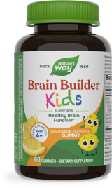 <{%PRIMARY_13882%}>Nature's Way® | Kids Brain Builder Gummies, 60 gummies, Lemonade