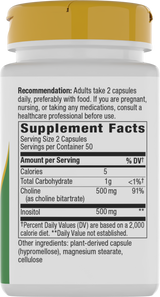 <{%360IMAGE1_40462%}>Nature's Way® | Choline & Inositol - right side of pack