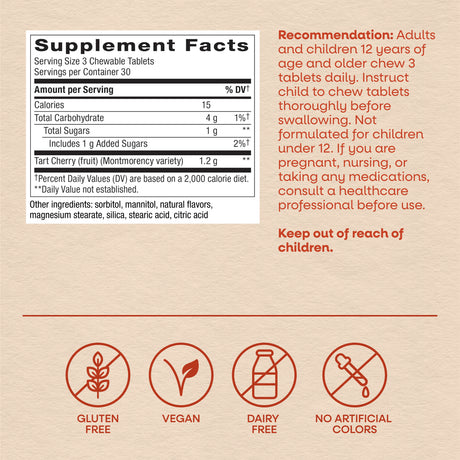 <{%MAIN4_15831%}>Nature's Way® | Tart Cherry Ultra Chewables