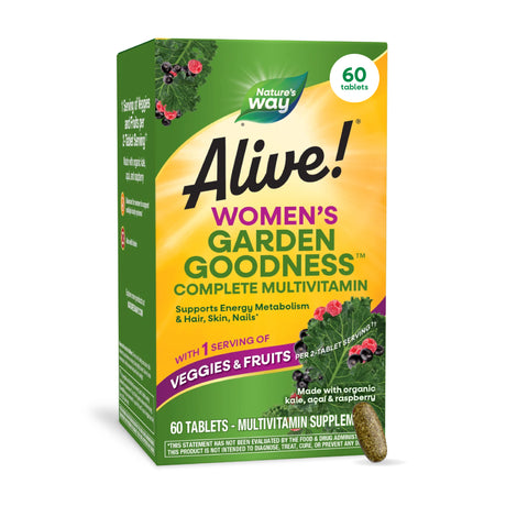 <{%MAIN7_12111%}>Nature's Way® | Alive! Women's Garden Goodness Complete Multivitamin