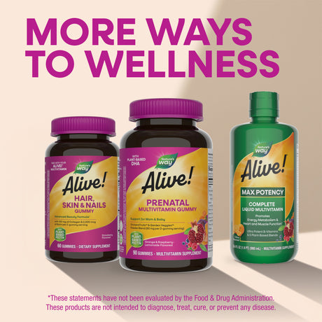 <{%MAIN6_10488%}>Nature's Way® | Alive! Daily Support Prenatal Gummy Multivitamin