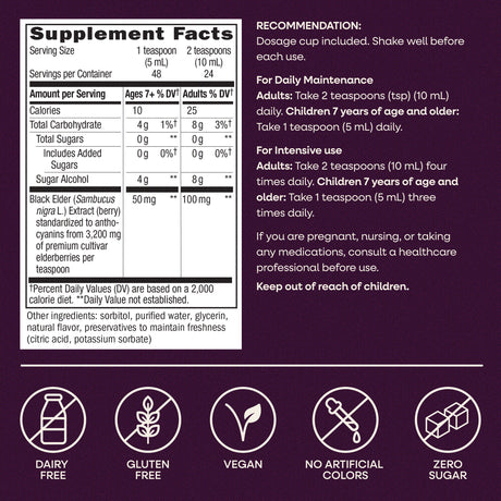 <{%MAIN12_15331%}>Nature's Way® | Sambucus Zero Sugar Traditional Elderberry Immune Syrup