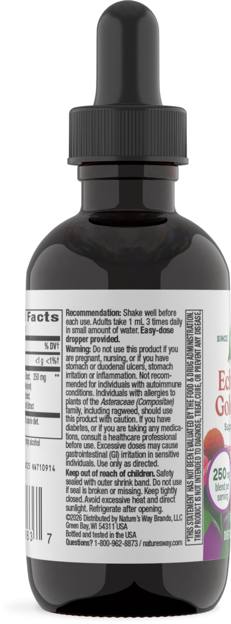 <{%360IMAGE2_14663%}>Nature's Way® | Echinacea Goldenseal Premium Blend - left side of pack