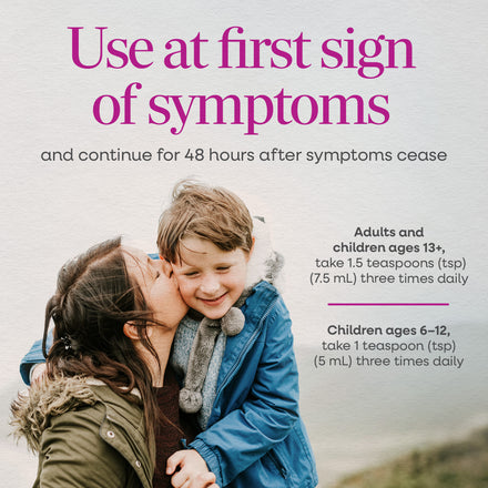 Umcka® Cold & Flu Relief Elderberry Syrup Supplement Facts