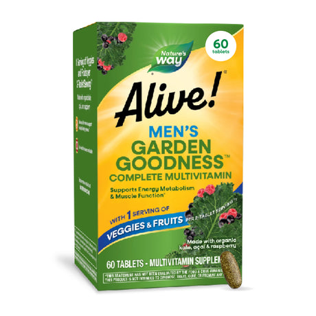 <{%MAIN7_12112%}>Nature's Way® | Alive! Men's Garden Goodness Complete Multivitamin