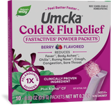 <{%PRIMARY_15349%}>Nature's Way® | Umcka Cold&Flu Relief FastActives, 10 powder packets, Berry