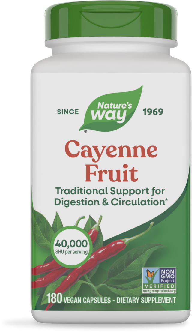 <{%PRIMARY_11508%}>Nature's Way® | Cayenne Fruit, 180 capsules