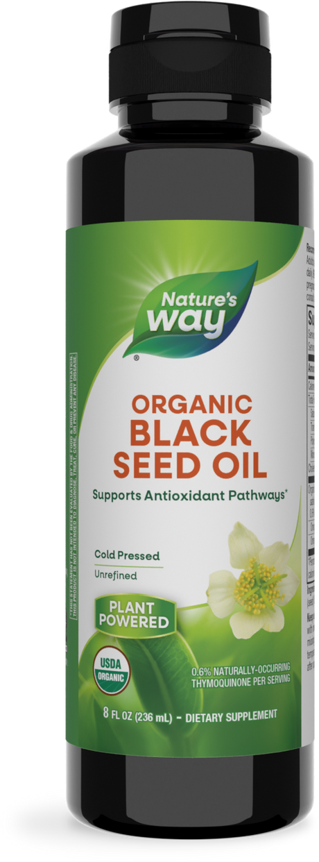 <{%PRIMARY_12322%}>Nature's Way® | Organic Black Seed Oil, 8 fl oz (235 ml)