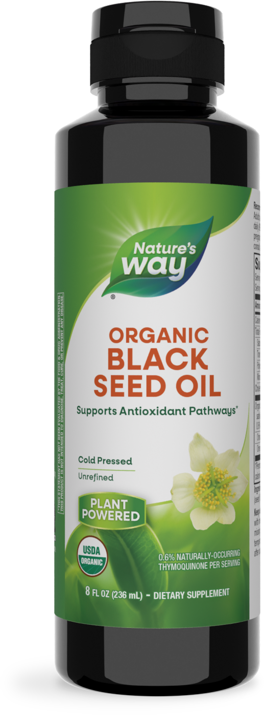 <{%PRIMARY_12322%}>Nature's Way® | Organic Black Seed Oil, 8 fl oz (235 ml)