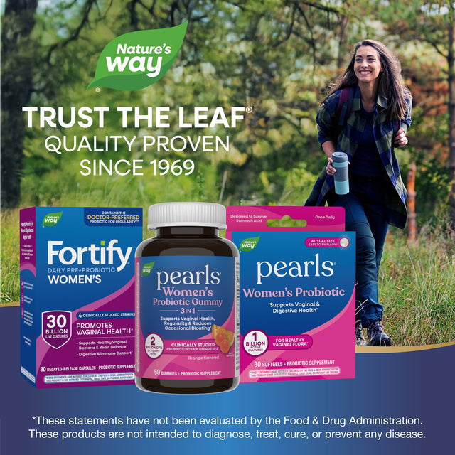 <{%MAIN5_14721%}>Nature's Way® | Pearls Probiotic Women's Gummy 3-in-1 
