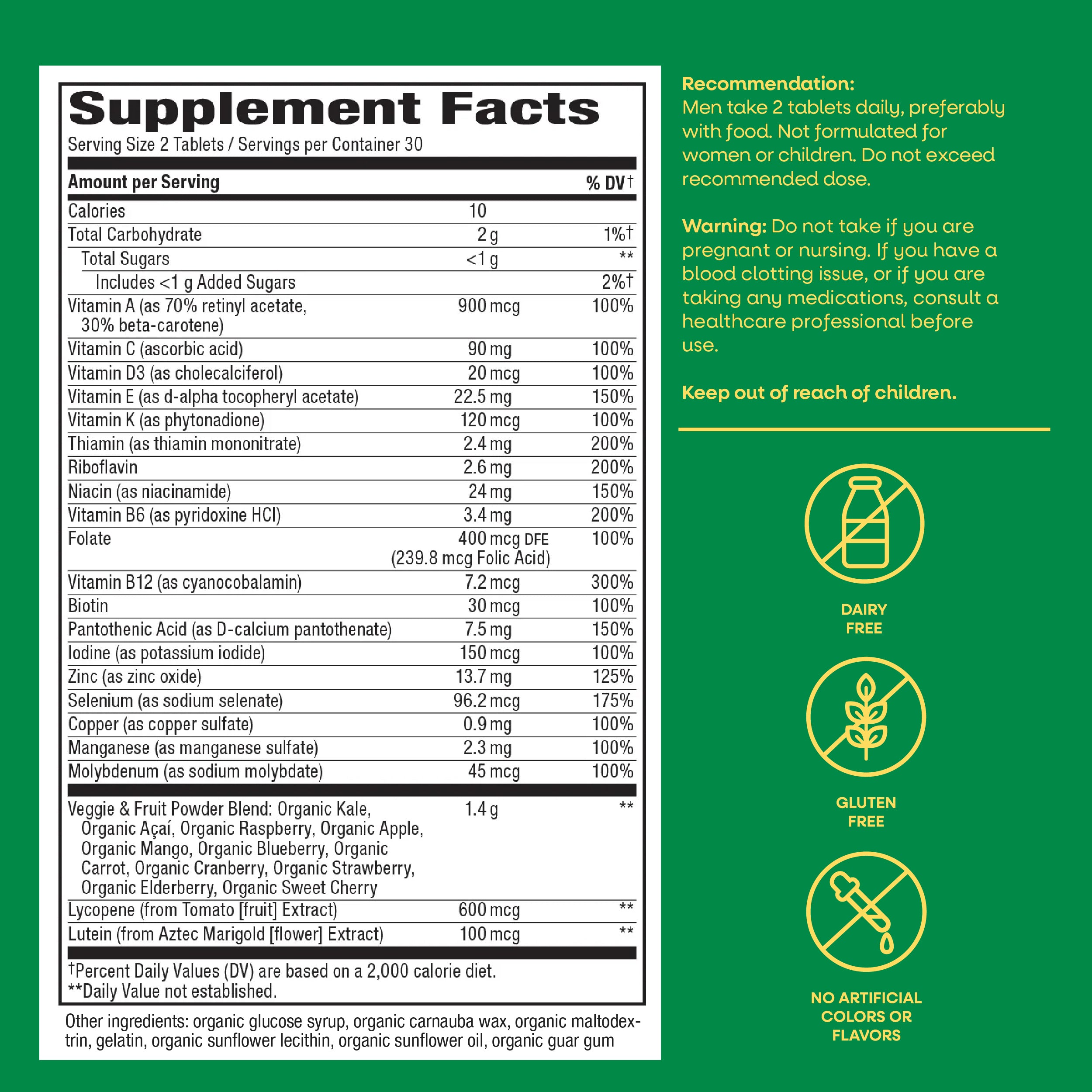 Alive!® Men's Garden Goodness™ Complete Multivitamin | Nature's Way®