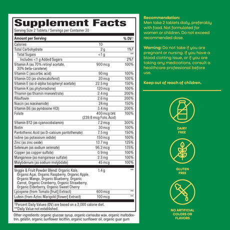 <{%MAIN5_12112%}>Nature's Way® | Alive! Men's Garden Goodness Complete Multivitamin
