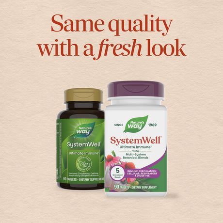 <{%MAIN9_15023%}>Nature's Way® | SystemWell Ultimate Immune* - package updates old to new