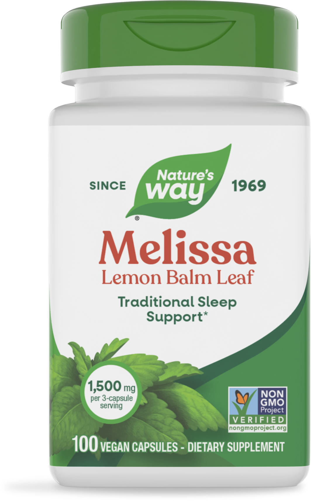 <{%PRIMARY_14650%}>Nature's Way® | Melissa-Lemon Balm Leaf, 100 capsules