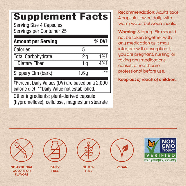 <{%MAIN4_17100%}>Nature's Way® | Slippery Elm Bark