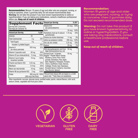 <{%MAIN5_10488%}>Nature's Way® | Alive! Daily Support Prenatal Gummy Multivitamin