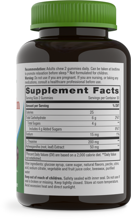 <{%360IMAGE1_14390%}>Nature's Way® | Quick Calm Gummy - right side of pack
