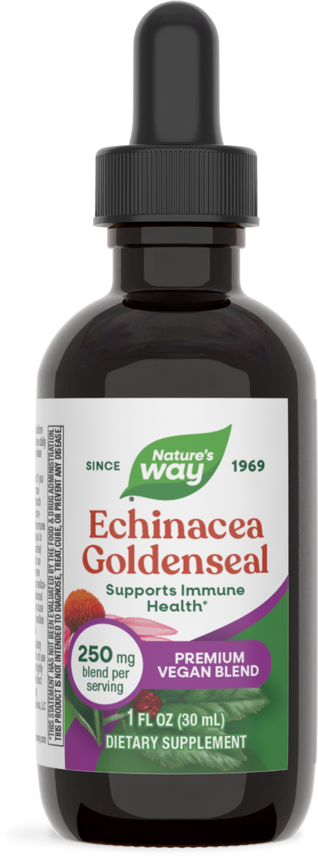 <{%PRIMARY_14663%}>Nature's Way® | Echinacea Goldenseal Premium Blend, 1 fl oz (30 ml)