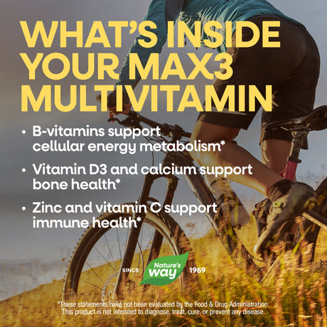 <{%MAIN11_14931%}>Nature's Way® | Alive! Max3 Potency Adult Complete Multivitamin-No Added Iron